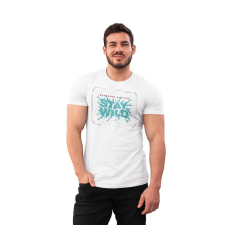 D&B Férfi/Unisex Póló ST00237 Stay Wild Fehér-Méret L férfi póló