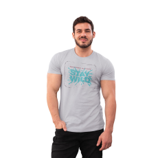  D&B Férfi/Unisex Póló ST00237 Stay Wild Szürke-Méret M