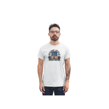 D&B Férfi/Unisex Póló ST00239 Street Style Fehér-Méret M férfi póló
