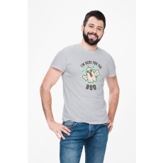  D&B Férfi/Unisex Póló ST00251 Halloween Szürke-Méret 4XL
