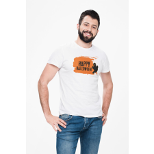 D&B Férfi/Unisex Póló ST00252 Halloween Fehér-Méret 2XL férfi póló