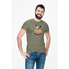D&B Férfi/Unisex Póló ST00259 Halloween Katonai zöld-Méret 5XL férfi póló