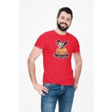 D&B Férfi/Unisex Póló ST00259 Halloween Piros-Méret L férfi póló