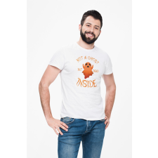 D&B Férfi/Unisex Póló ST00261 Halloween Fehér-Méret L férfi póló
