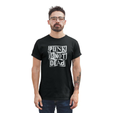 D&B Férfi/Unisex Póló ZN00004 Punk Is Not Dead Fekete-Méret L férfi póló