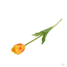 D&D Selyemvirág tulipán cirmos gumi 41cm sárga dekorációs kellék