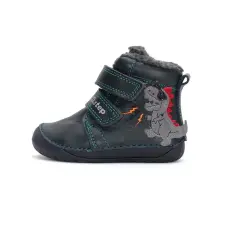D.D.step BAREFOOT bélelt bőrcsizma W070-42838A-21 gyerek csizma, bakancs