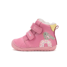 D.D.step BAREFOOT bélelt bőrcsizma W070-52624B-23 gyerek csizma, bakancs