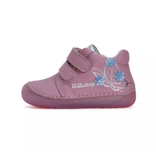 D.D. Step barefoot sötét rózsaszín virágos cipő - 24 gyerek cipő