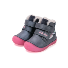 D.D. Step bélelt téli csizma, Luminous talp, madárkás (20-25 méret) W082-52314 (25)