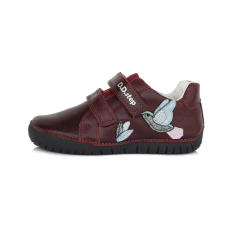 D.D. Step bordó madaras zárt cipő - S050-674A - 26