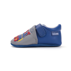 D.D. Step D.D.Step Kisfiú Puhatalpú cipő vonatos - kék, szürke - K1596-52343-S