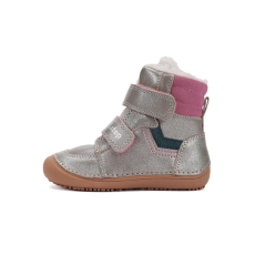 D.D. Step D.D.Step Kislány Barefoot Bélelt bokacipő - Ezüst - W063-52804D-31