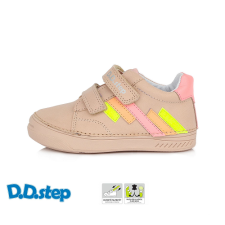 D.D.step – Gyerekcipő – Átmeneti bőrcipő – rózsaszín, sárga 26 gyerek cipő