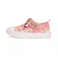 D.D. Step rózsaszín lepkés vászoncipő - 26 gyerek cipő