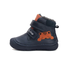 D.D. Step - Sötétkék-narancs mackós bokacsizma - W082-42774B - 30 gyerek csizma, bakancs