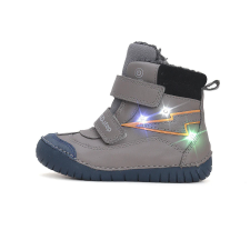 D.D.step világító téli bundás cipő 25-30 gyerek cipő