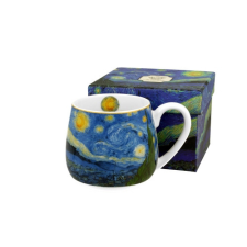  D.G.28621 Porcelánbögre 430ml, dobozban, Van Gogh:Csillagos éj bögrék, csészék