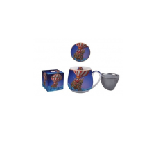 D.G.35971 Porcelánbögre tetővel, fémszűrővel, 430ml, dobozban, Santa Balloon bögrék, csészék