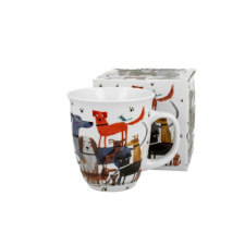 D.G.53937 Porcelánbögre 650ml, dobozban, Dog walk konyhai eszköz
