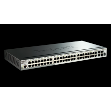 D-Link DGS-1510-52X 48-port SmartPro Gigabit Switch + 4-port SFP+ - Fekete hub és switch