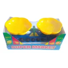 D-Toys &amp; Games Játék mérleg boltos játék - kék/citromsárga konyhakészlet