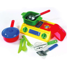 D-Toys Minikonyha tűzhellyel, kiegészítőkkel, 11 részes 5008 konyhakészlet