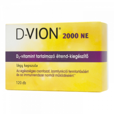 D-VION 2000NE D3-vitamin étrend-kiegészítő kapszula 120 db vitamin és táplálékkiegészítő
