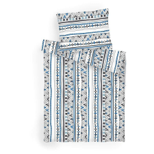 Dadka 140 × 200 cm, 70 × 90 cm ágynemű, pamut - indián denim lakástextília