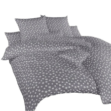 Dadka Anezka pamut 140 × 200, 70 × 90 cm,, fehér/sötétszürke lakástextília