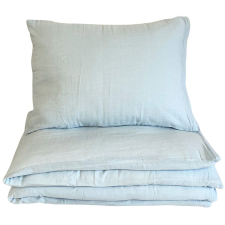 Dadka  Povlečení mušelín do postýlky 100 × 135, 45 × 60 cm modré (8906064630363) lakástextília