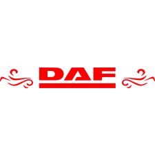  DAF szélvédőmatrica piros autó dekoráció