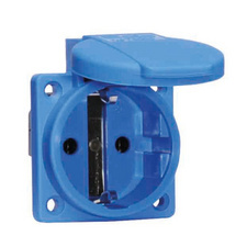  Dafb 102 16A kék beép.dugalj Plast villanyszerelés