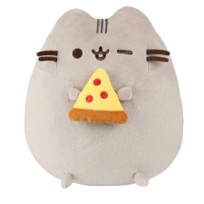 Daffi Daffy Pusheen Pizzával plüss figura - 24cm plüssfigura