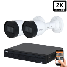 Dahua 2 biztonsági kamerás IP kamera rendszer 4MP megfigyelő kamera