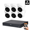 Dahua 6 dome kamerás 8MP 4K kamera rendszer szett 30 méter éjjellátással (HAC-DOME-30M-8MP-6)