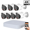 Dahua 7 kültéri kamerás IP kamerarendszer 8MP színes éjjellátással (DAHUA-IP-8MP-07)