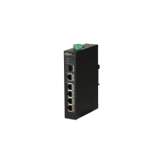Dahua PoE switch - PFS3106-4ET-60 (4x 100Mbps PoE (60W) + 1x 1Gbps + 1xSFP, 53VDC) biztonságtechnikai eszköz