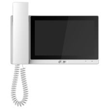 Dahua VTH5421EW-H IP video-kaputelefon beltéri egység, 7&quot; LCD kijelző, 1024x600 felbontás, kézibeszélő, fehér kaputelefon