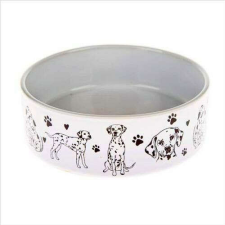 Dakls Kerámia kutyatál 15x5cm, dalmata kutyatál