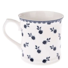 Dakls Porcelánbögre kék apróvirágos, 400ml bögrék, csészék