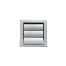 dalap Fém szellőzőrács gravitációs zsaluval, karima nélkül 250x250 mm, szürke hűtés, fűtés szerelvény