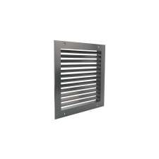 dalap Fém szellőzőrács szabályozható zsaluval 250x250 mm, szürke hűtés, fűtés szerelvény