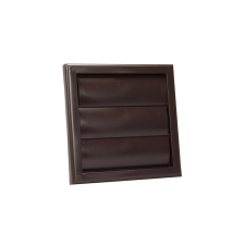 dalap Műanyag barna szellőzőrács gravitációs zsaluval 154x154 mm hűtés, fűtés szerelvény