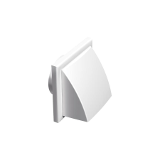 dalap Műanyag szellőzőrács esővédő előlappal, csőcsonkkal 125 mm hűtés, fűtés szerelvény