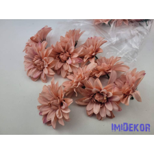  Dália selyemvirág fej 9cm - Fáradt Rózsaszín dekorációs kellék