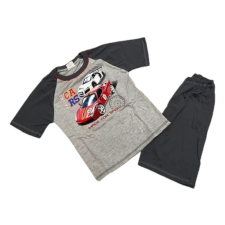 Dalma 2 Részes Nyári Pizsama - Szürke Autós 122 gyerek hálóing, pizsama