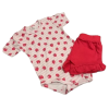 Dalma 2 részes nyári szett - Fehér/Rózsaszín Epres 68