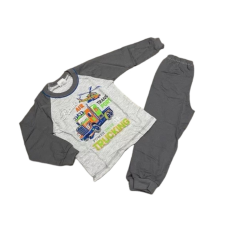 Dalma 2 Részes Pamut Pizsama - Szürke Kamion 92 gyerek hálóing, pizsama