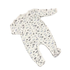 Dalma Pamut Ujjas Rugdalózó - Fehér Kék Autó 74 rugdalózó